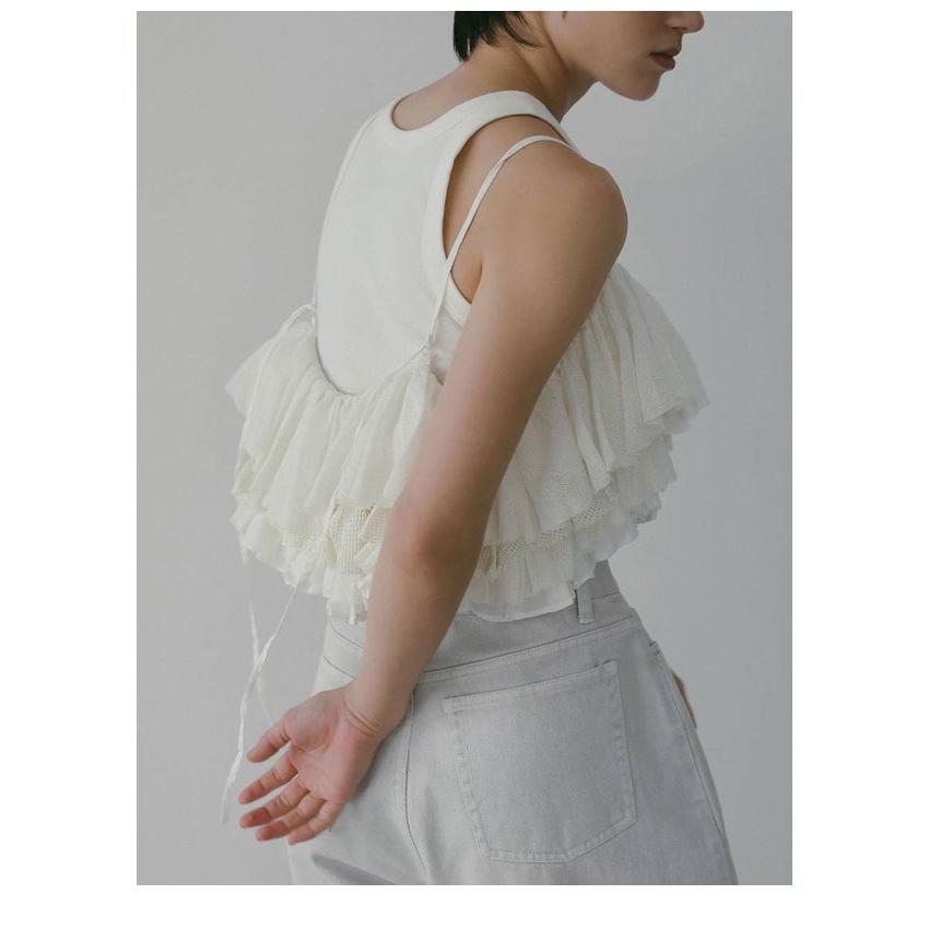 anuke（アンヌーク） anuke 2026springsummer トップス Mesh Frill