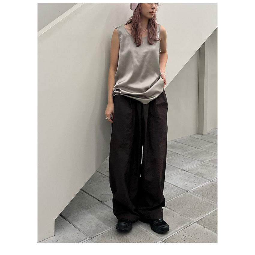 anuke（アンヌーク） anuke 2026SpringSummer トップス Satin Uneck