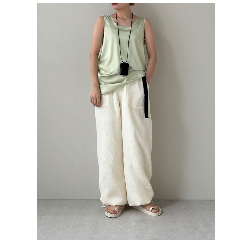 anuke（アンヌーク） anuke 2026SpringSummer トップス Satin Uneck