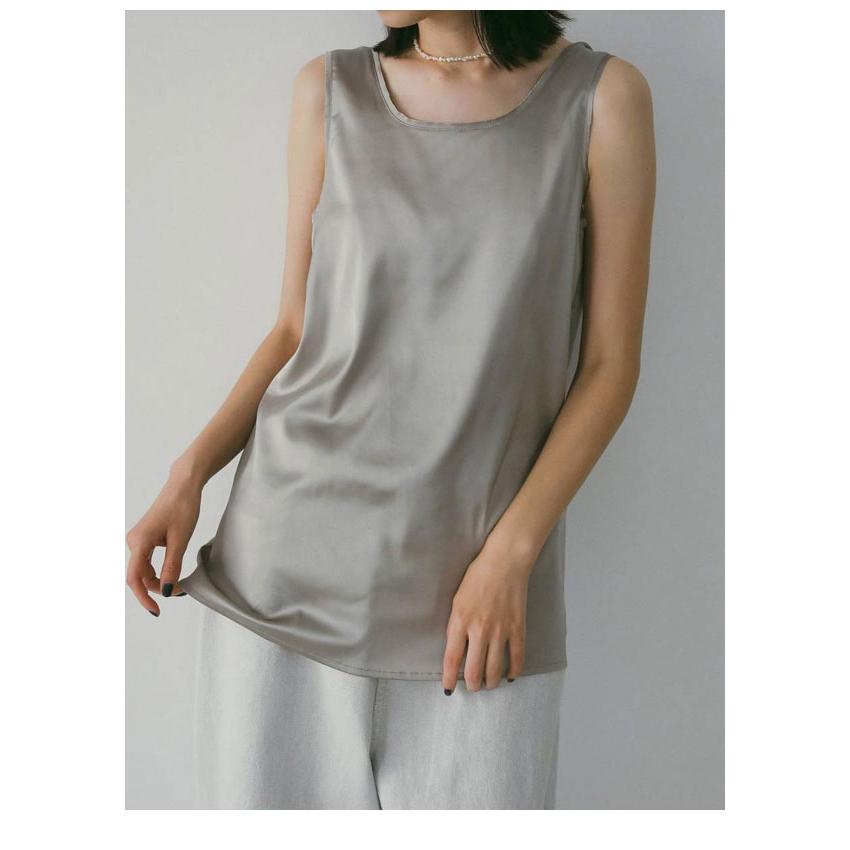 anuke（アンヌーク） anuke 2026SpringSummer トップス Satin Uneck