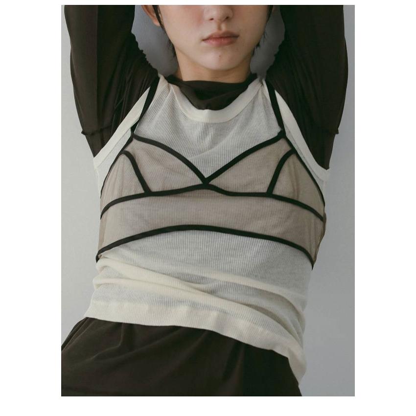 トップス Tulle Tank Top anuke ànuke online store（アンヌーク） / Tulle Tank TopTulle Tank Top