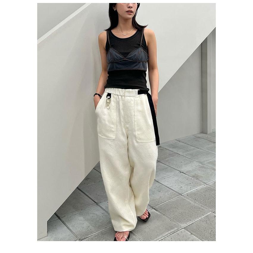 anuke（アンヌーク） anuke 2026springsummer トップス Bicolor Tulle
