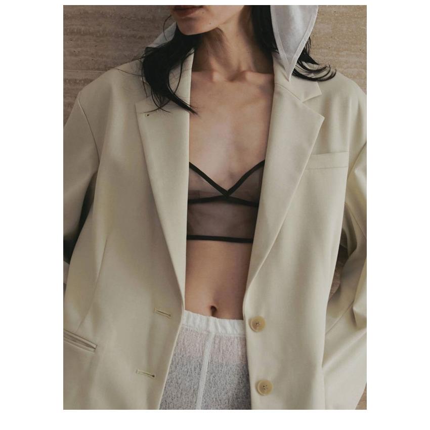 anuke（アンヌーク） anuke 2026springsummer トップス Bicolor Tulle