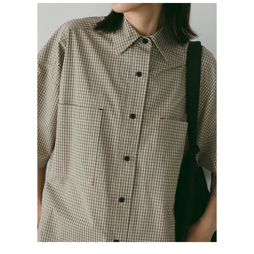 anuke（アンヌーク） anuke 2026SpringSummer トップス Check Over