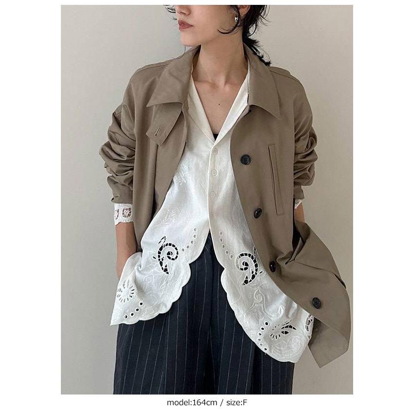 anuke アンヌーク 2026springsummer トップス Cutwork Opencollar