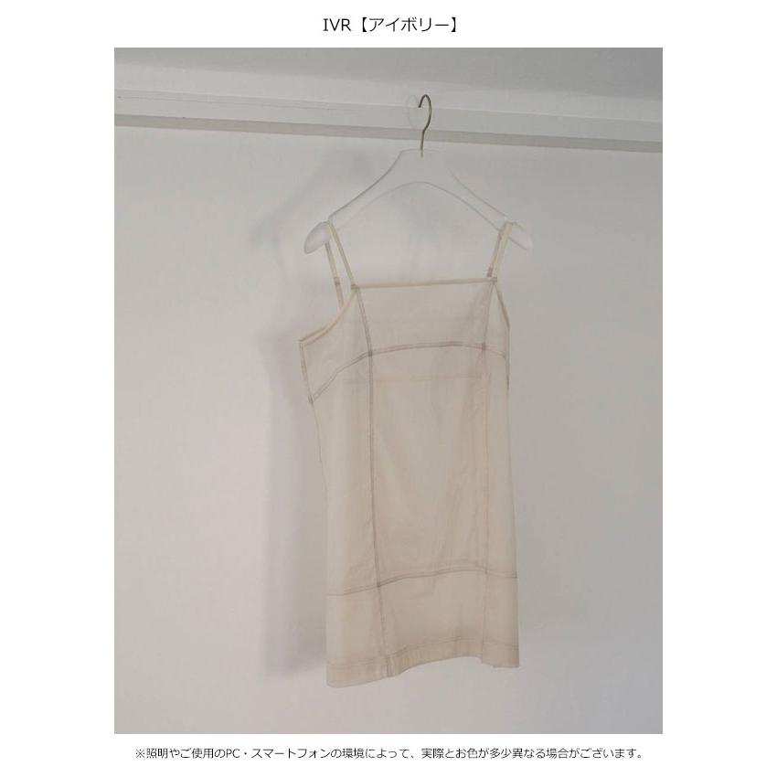 anuke（アンヌーク） anuke 2026SpringSummer トップス Sheer Panel