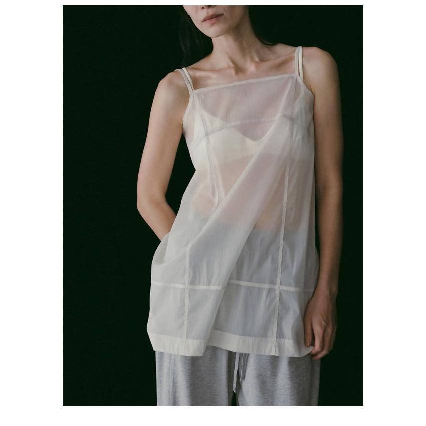 anuke（アンヌーク） anuke 2026SpringSummer トップス Sheer Panel