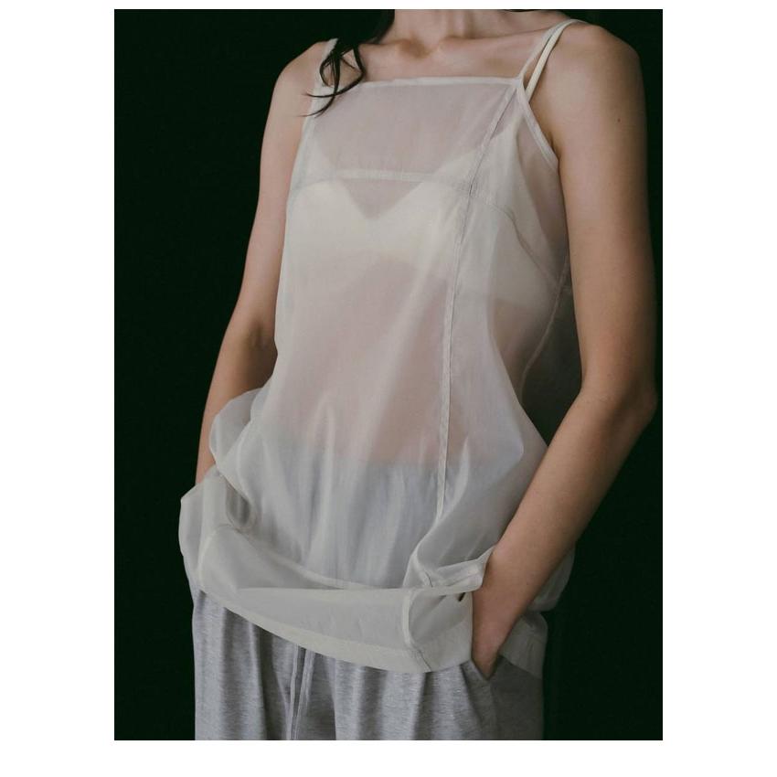 anuke（アンヌーク） anuke 2026SpringSummer トップス Sheer Panel