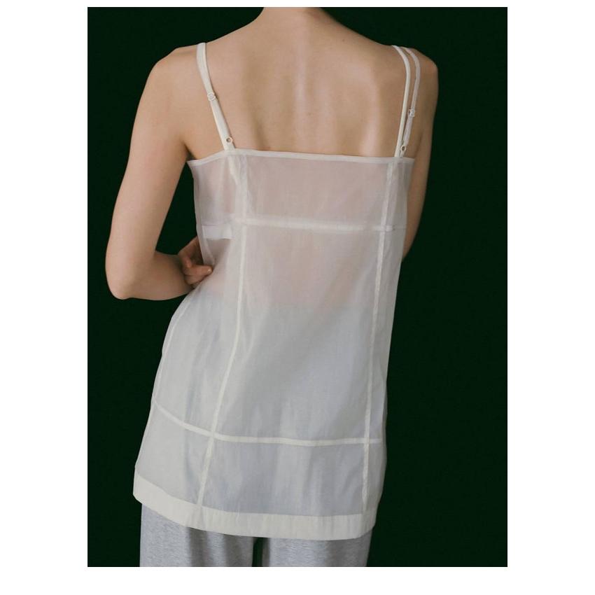 anuke（アンヌーク） anuke 2026SpringSummer トップス Sheer Panel