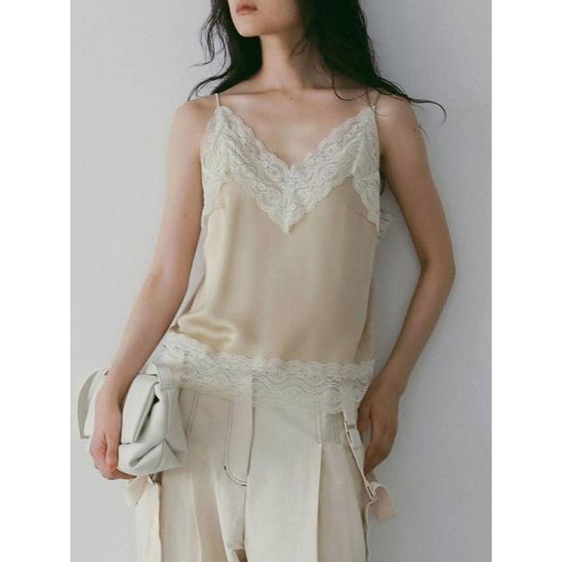 anuke（アンヌーク） anuke 2026SpringSummer トップス Satin Lace