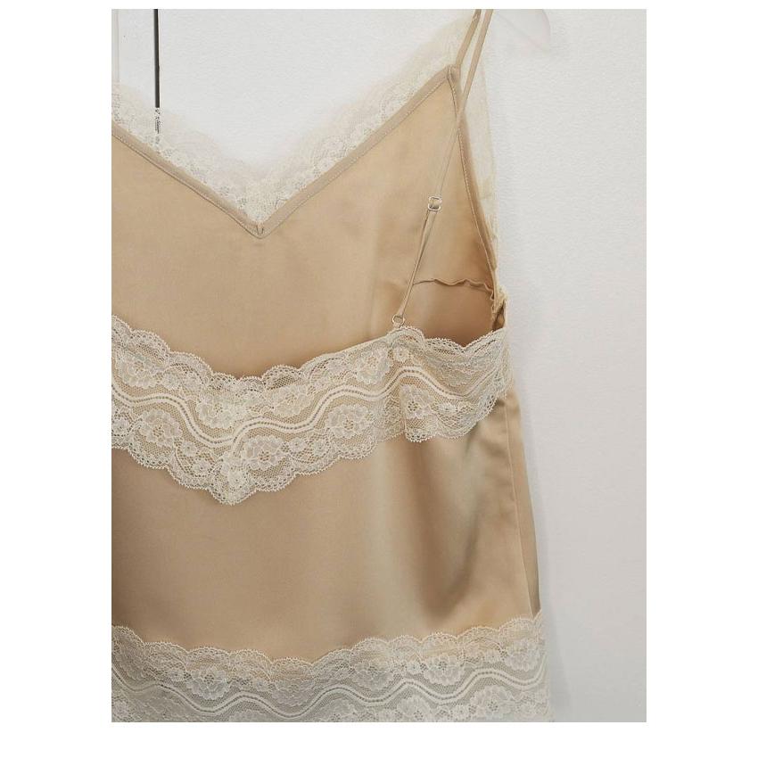 anuke（アンヌーク） anuke 2026SpringSummer トップス Satin Lace