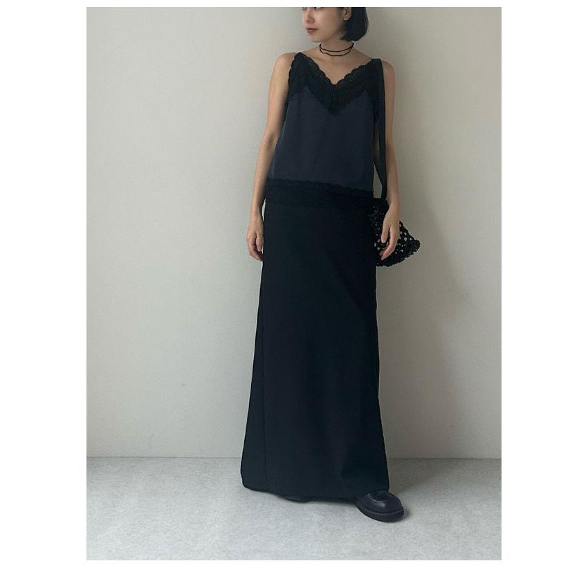 H*♡様 anuke Satin Lace Camisole ネイビー anuke（アンヌーク） anuke 2026SpringSummer トップス Satin Lace