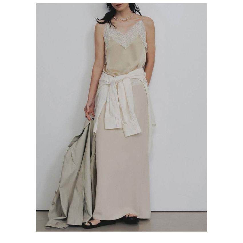anuke（アンヌーク） anuke 2026SpringSummer トップス Satin Lace