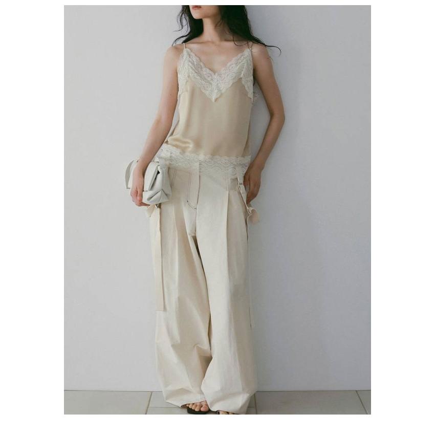 anuke（アンヌーク） anuke 2026SpringSummer トップス Satin Lace