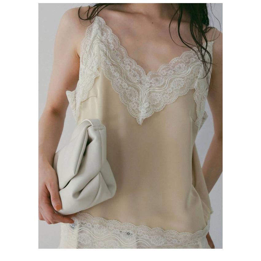 anuke（アンヌーク） anuke 2026SpringSummer トップス Satin Lace