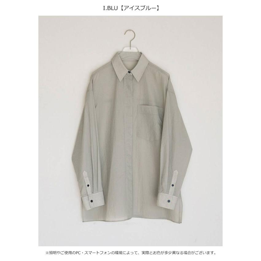 anuke（アンヌーク） anuke 2026Prefall トップス Sheer Ripstop