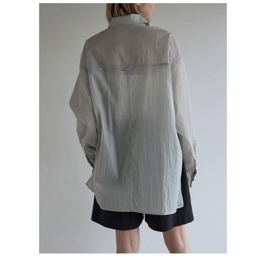 anuke（アンヌーク） anuke 2026Prefall トップス Sheer Ripstop