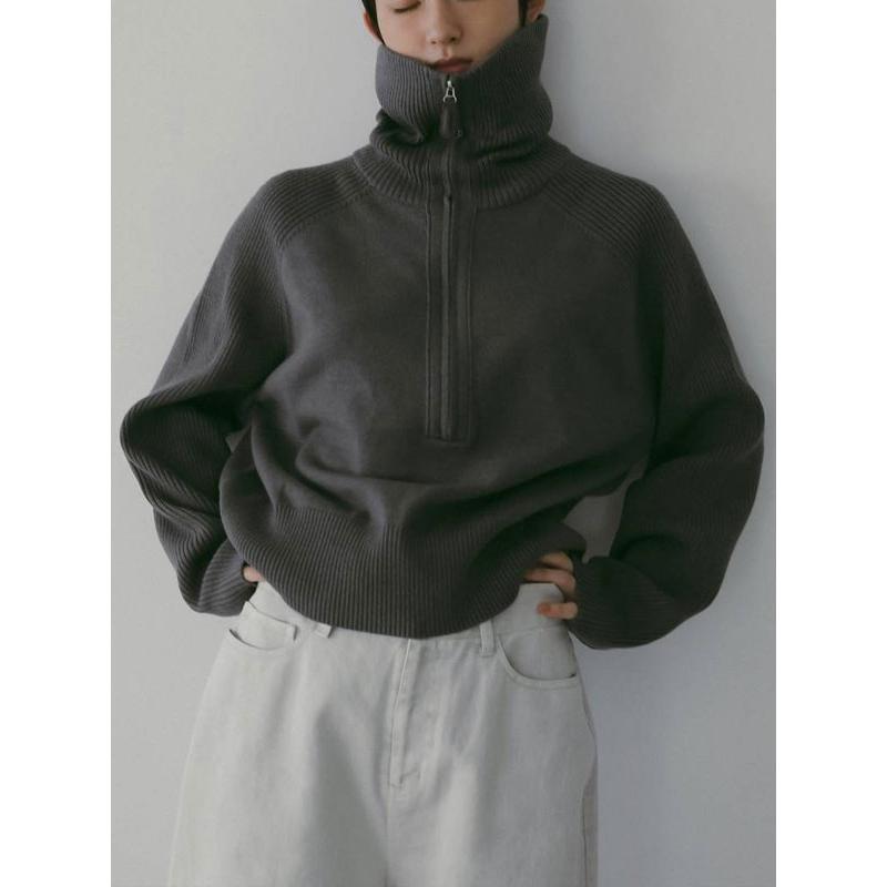 anuke（アンヌーク） anuke 2026springsummer トップス Zip Rib Knit
