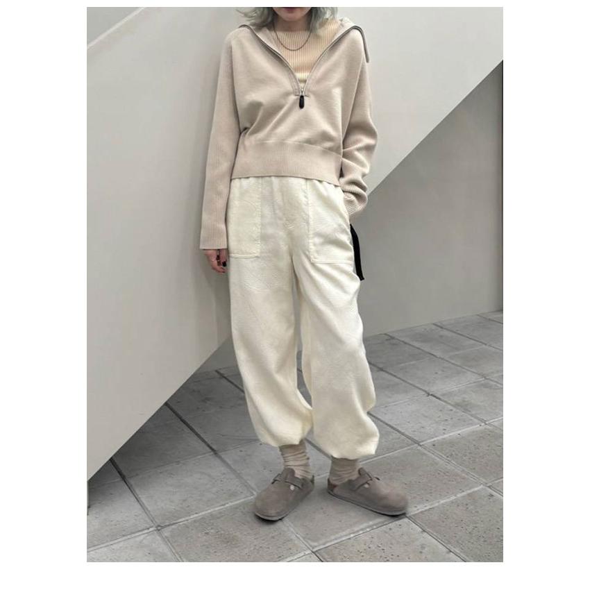 anuke（アンヌーク） anuke 2026springsummer トップス Zip Rib Knit