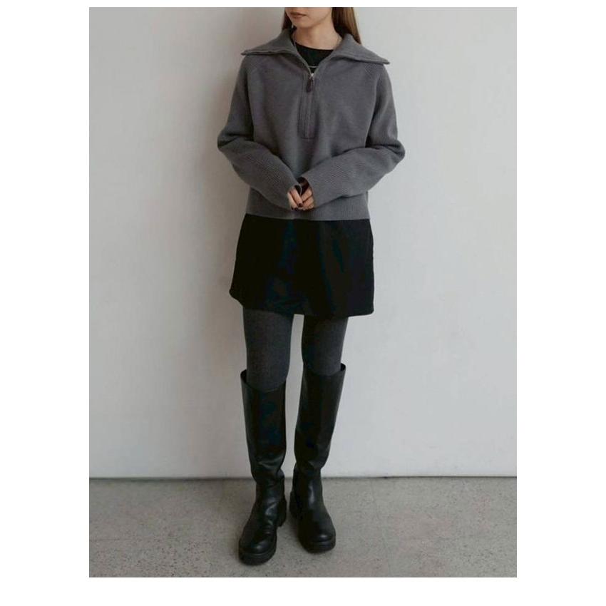 anuke（アンヌーク） anuke 2026springsummer トップス Zip Rib Knit