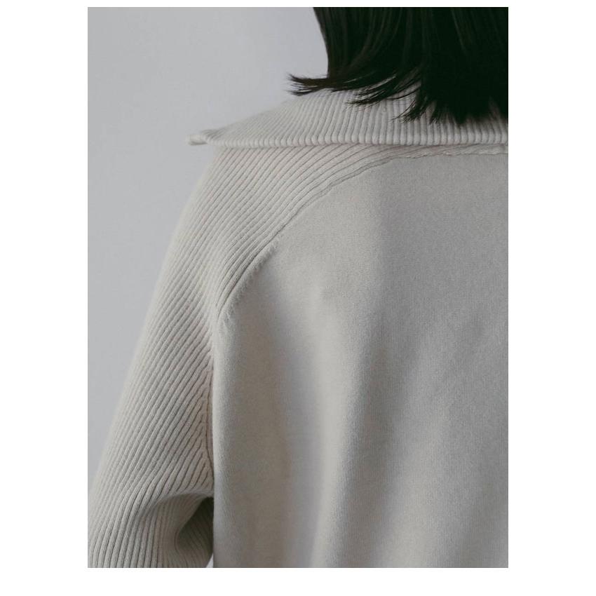 anuke（アンヌーク） anuke 2026springsummer トップス Zip Rib Knit