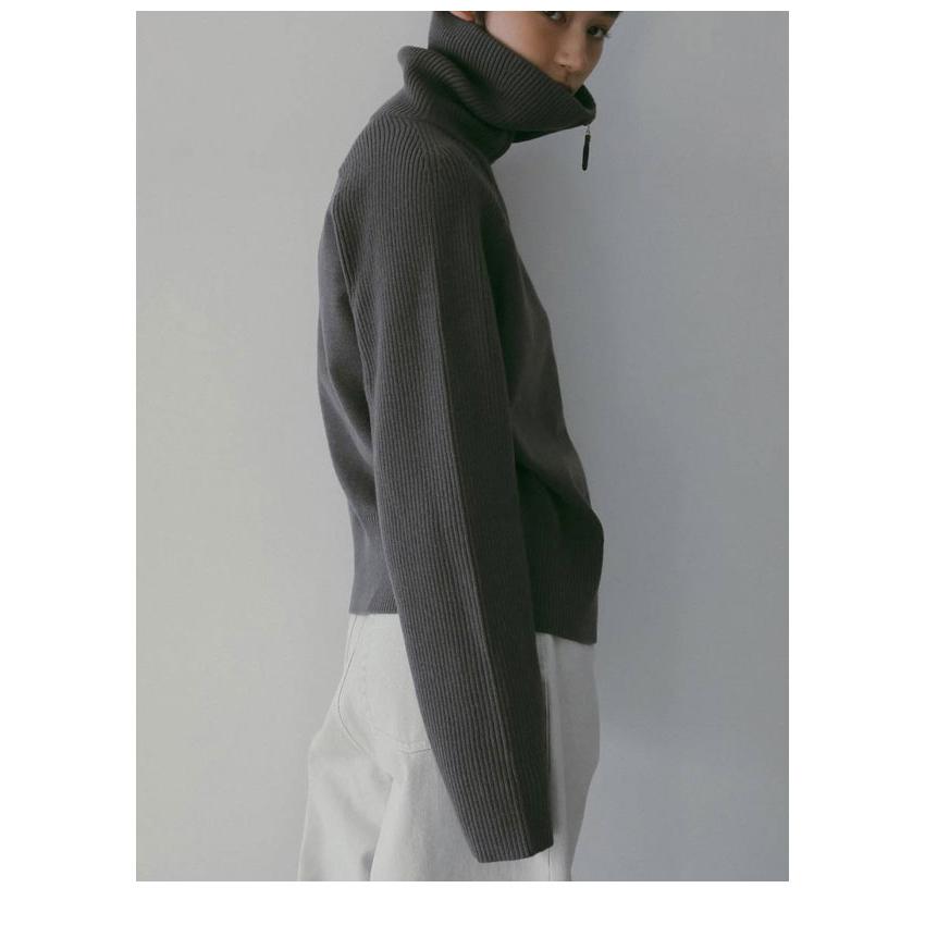 anuke（アンヌーク） anuke 2026springsummer トップス Zip Rib Knit