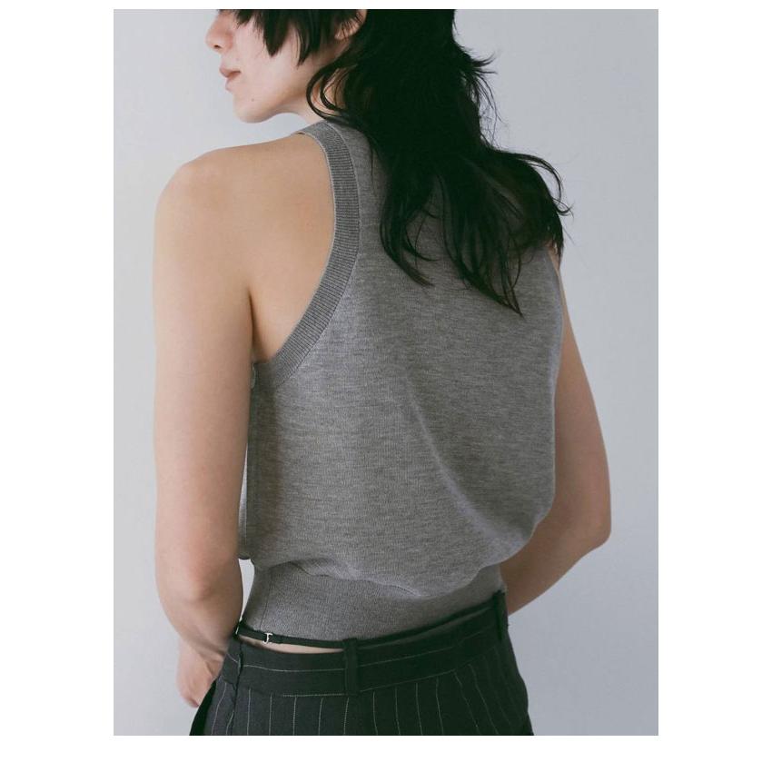 アンヌーク anuke 2026springsummer トップス Highgauge Sheer Tanktop 5月中旬予約 ハイゲージシアータンクトップ ノースリーブ 26春夏 62610522 62610509_4