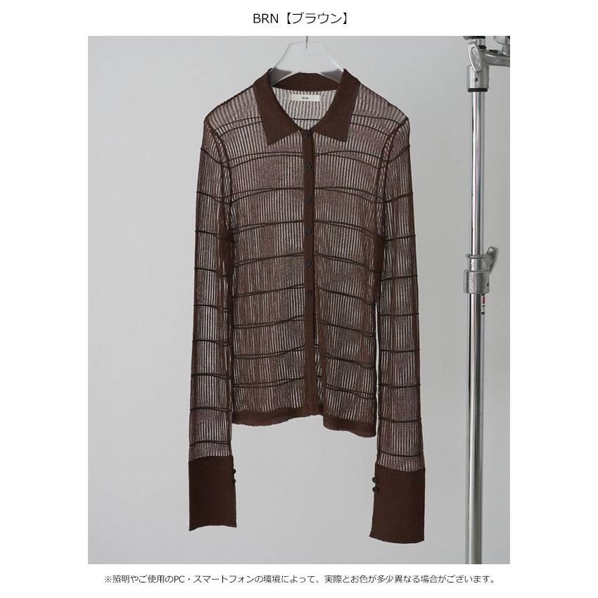 anuke（アンヌーク） anuke 2026springsummer トップス Sheerborder