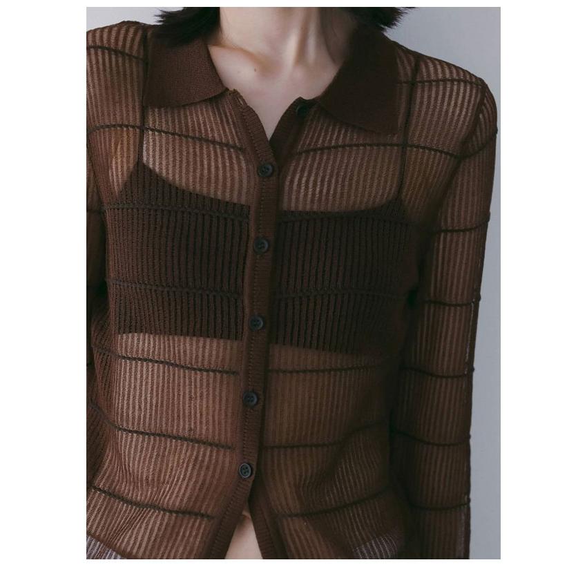 anuke（アンヌーク） anuke 2026springsummer トップス Sheerborder