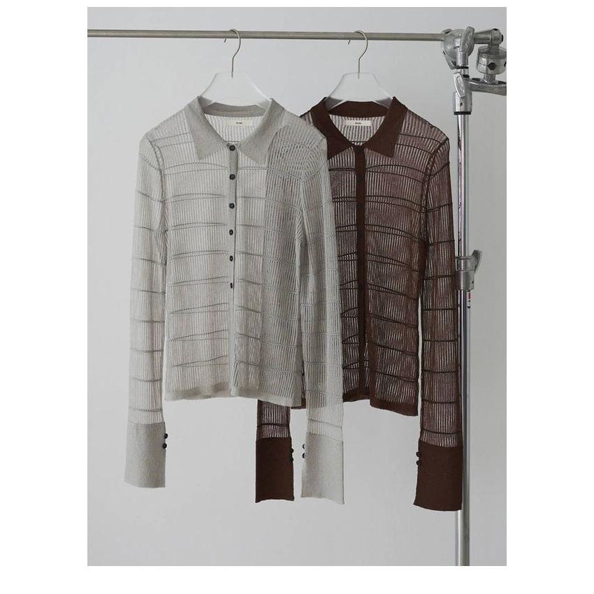 anuke（アンヌーク） anuke 2026springsummer トップス Sheerborder