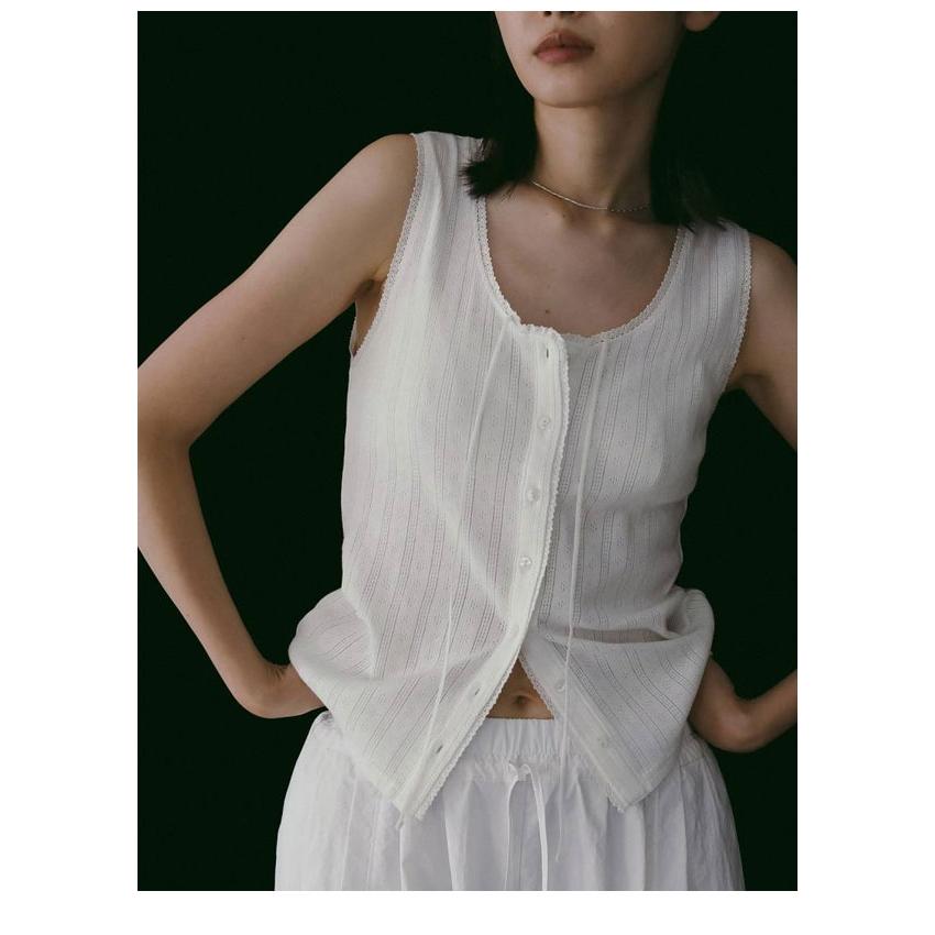 anuke（アンヌーク） anuke 2026springsummer トップス Cut Lace