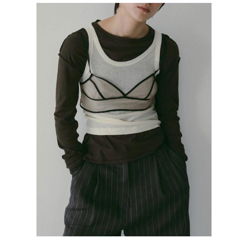 anuke（アンヌーク） anuke 2026springsummer トップス Sheer Long T
