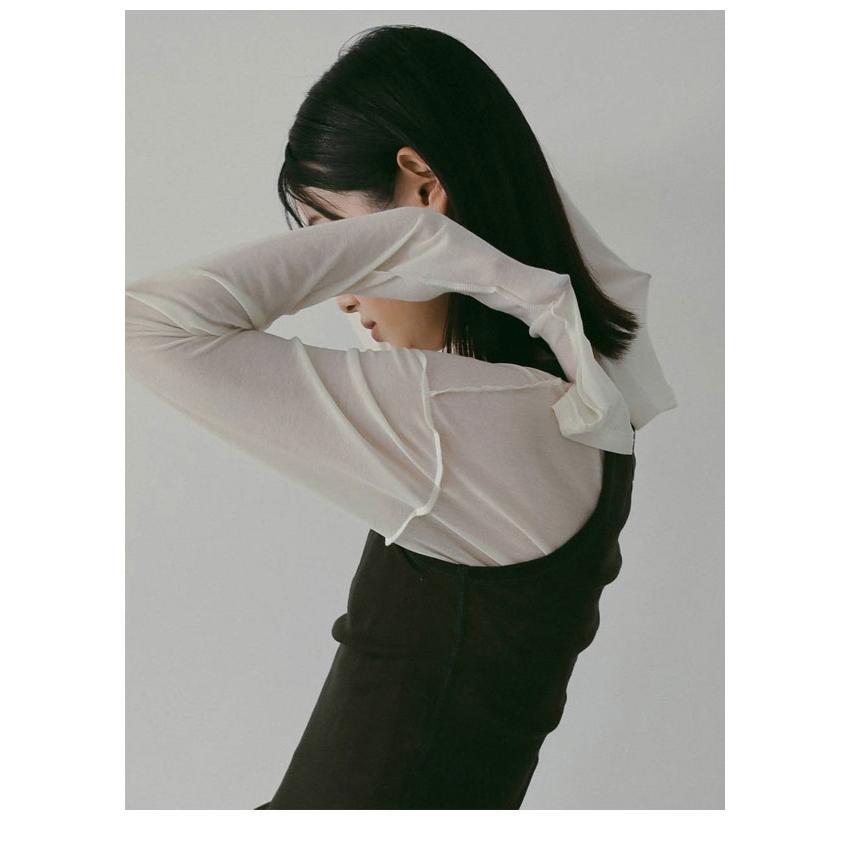 anuke（アンヌーク） anuke 2026springsummer トップス Sheer Long T