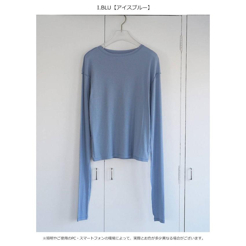 anuke（アンヌーク） anuke 2026springsummer トップス Sheer Long T