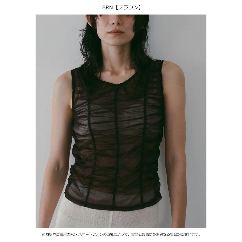 anuke（アンヌーク） anuke 2026springsummer トップス Tulle Gather