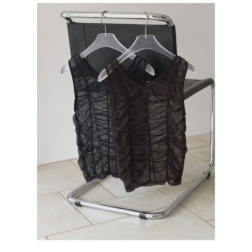 アンヌーク anuke 2026springsummer トップス Tulle Gather Tanktop チュールギャザータンクトップ ノースリーブ 26春夏 62610626_9