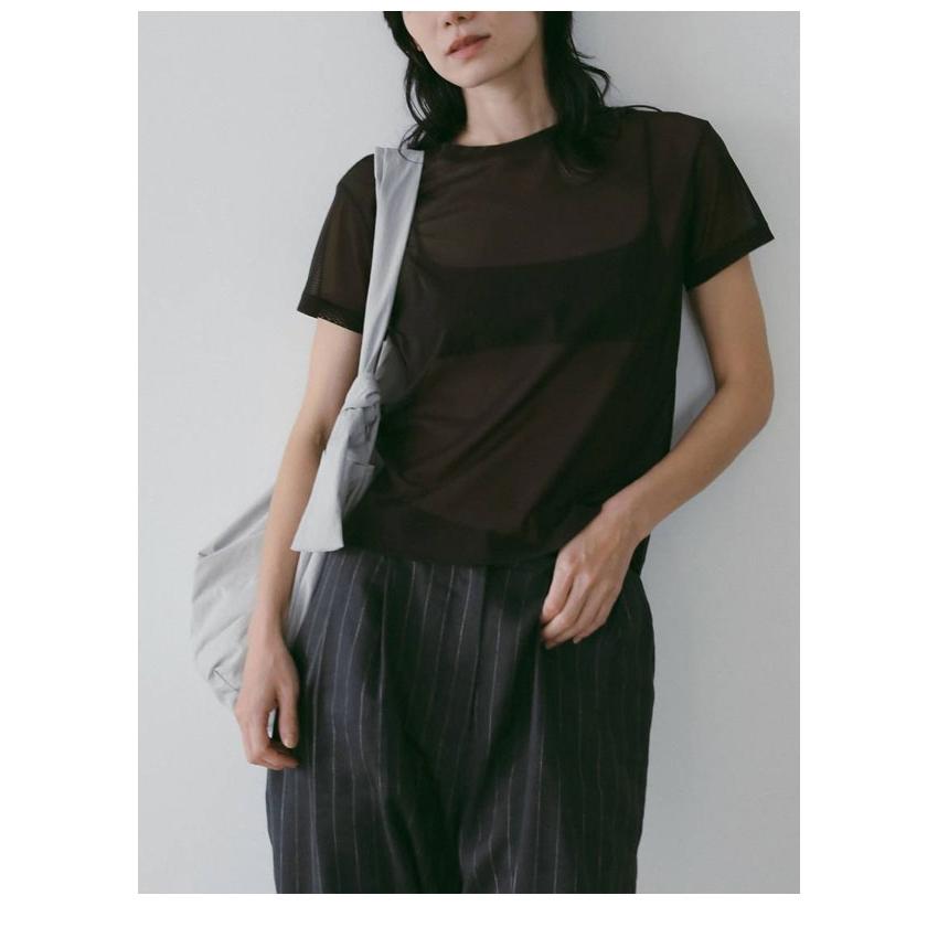 anuke（アンヌーク） anuke 2026springsummer トップス Sheer Tulle T