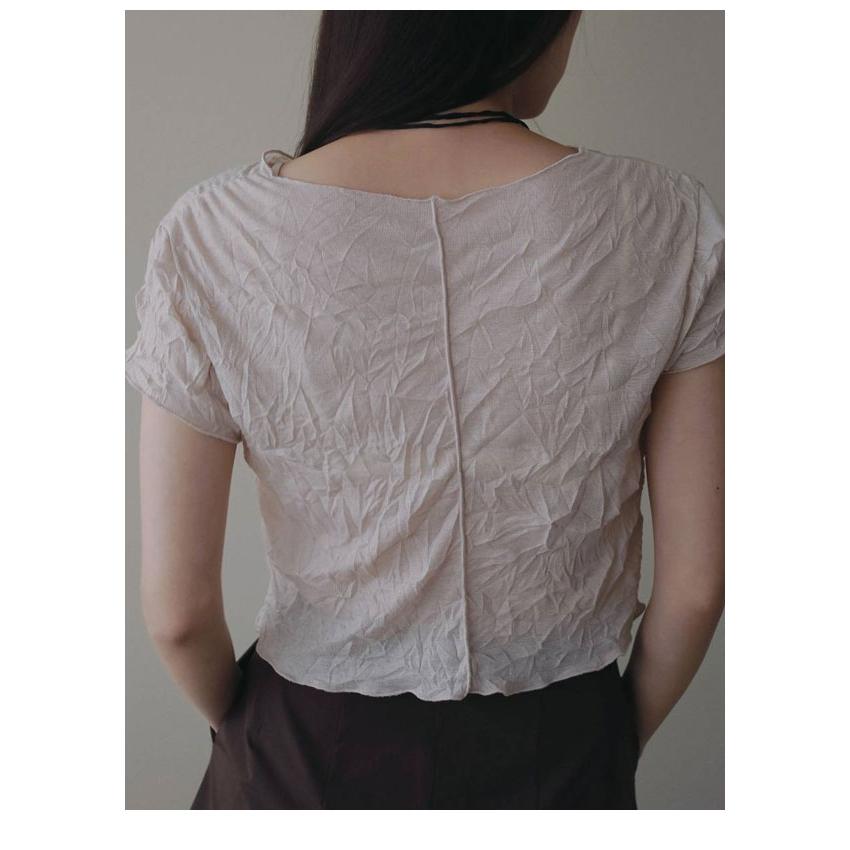 anuke（アンヌーク） anuke 2026Prefall トップス Mellow Short Tops