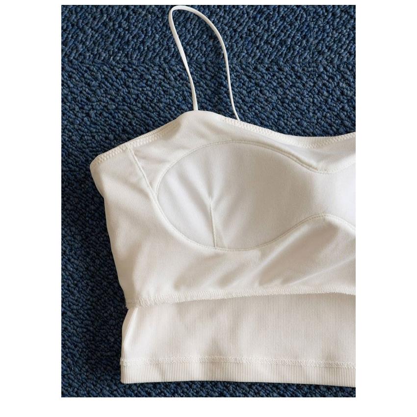 Necol ホワイト キャミソール anuke（アンヌーク） anuke 2026Prefall トップス Padin Half Camisole