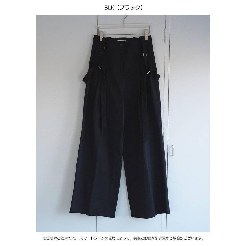 新品未使用　アンミヌ　unminou サスペンダーワイドパンツ ネイビー anuke（アンヌーク） anuke 2026springsummer ボトムス Suspenders