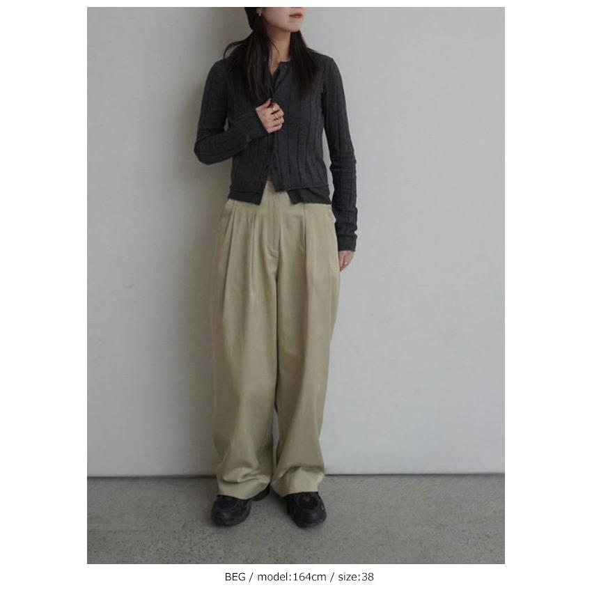 anuke（アンヌーク） anuke 2026springsummer ボトムス Twill Loose