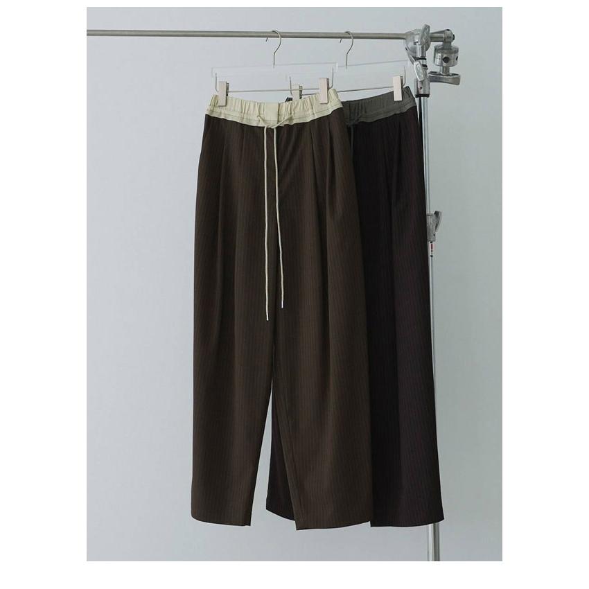 アンヌーク anuke 2026springsummer ボトムス Bicolor Stripe Pants バイカラーストライプパンツ フルレングス 26春夏 62610713の画像