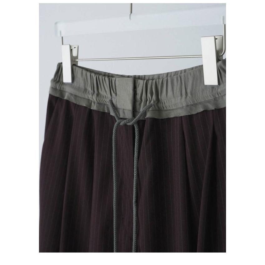 アンヌーク anuke 2026springsummer ボトムス Bicolor Stripe Pants バイカラーストライプパンツ フルレングス 26春夏 62610713の画像