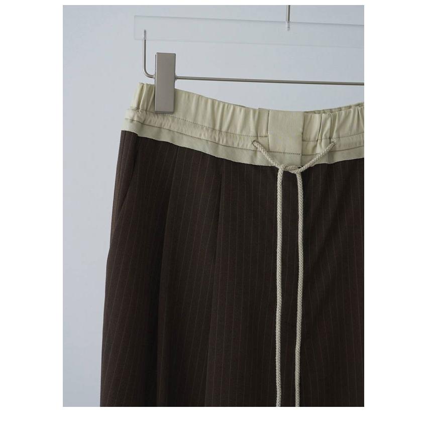 アンヌーク anuke 2026springsummer ボトムス Bicolor Stripe Pants バイカラーストライプパンツ フルレングス 26春夏 62610713の画像