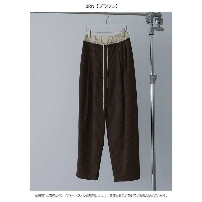 アンヌーク anuke 2026springsummer ボトムス Bicolor Stripe Pants バイカラーストライプパンツ フルレングス 26春夏 62610713の画像
