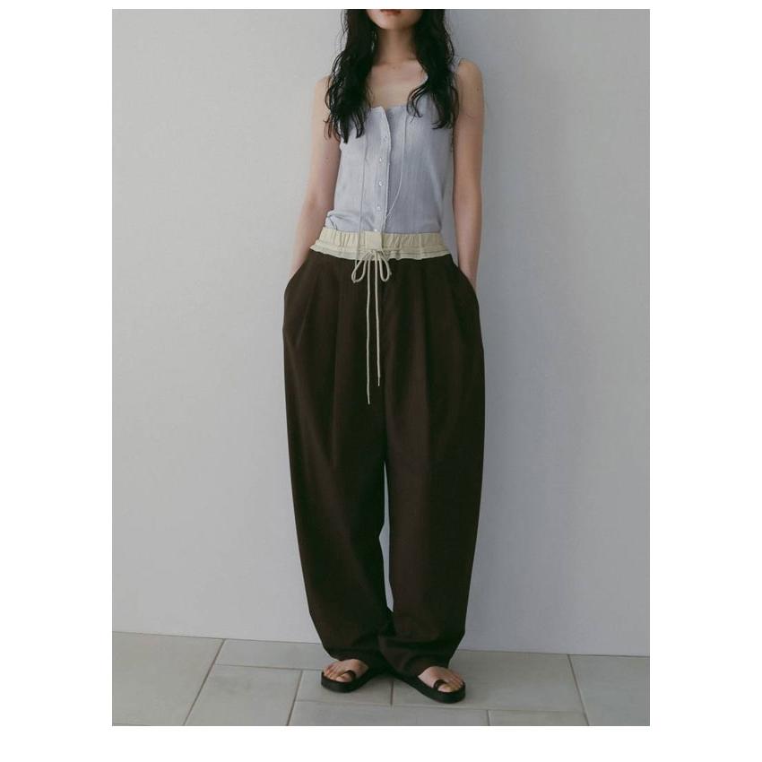 アンヌーク anuke 2026springsummer ボトムス Bicolor Stripe Pants バイカラーストライプパンツ フルレングス 26春夏 62610713の画像