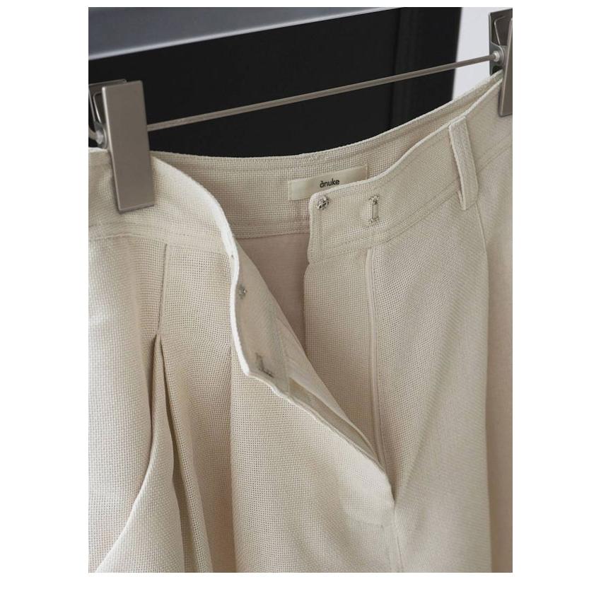 アンヌーク anuke 2026springsummer ボトムス Tuck Half Pants タックハーフパンツ セットアップ 26春夏 62610413 62610716の画像