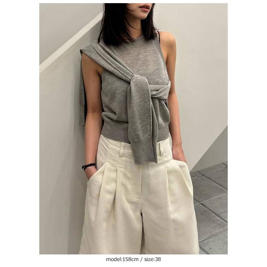 アンヌーク anuke 2026springsummer ボトムス Tuck Half Pants タックハーフパンツ セットアップ 26春夏 62610413 62610716の画像
