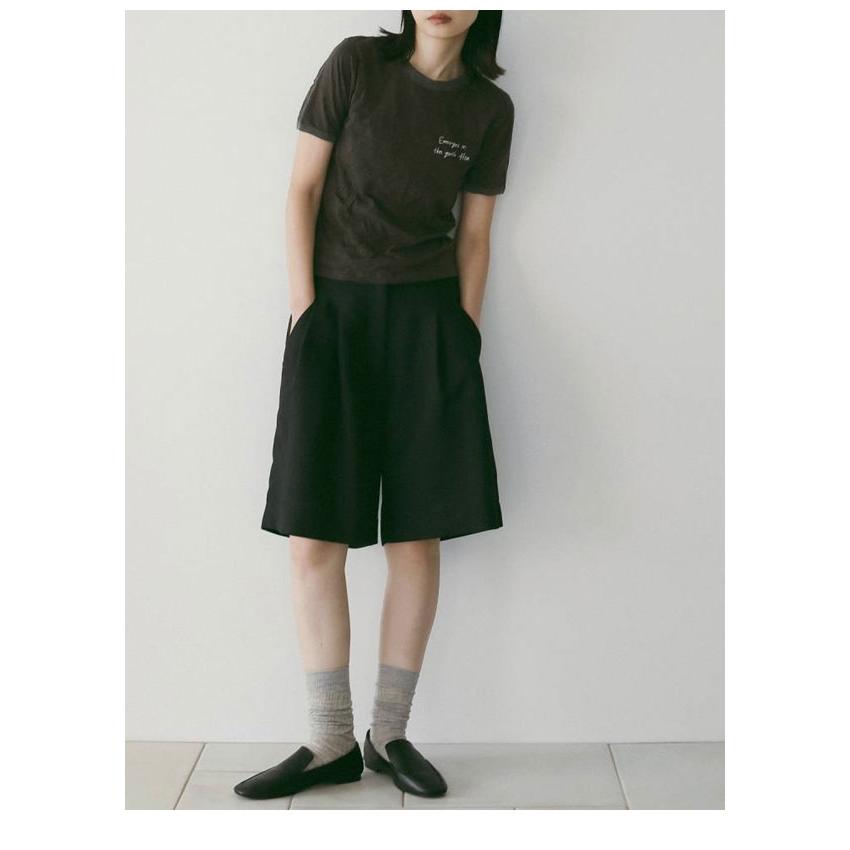 アンヌーク anuke 2026springsummer ボトムス Tuck Half Pants タックハーフパンツ セットアップ 26春夏 62610413 62610716の画像