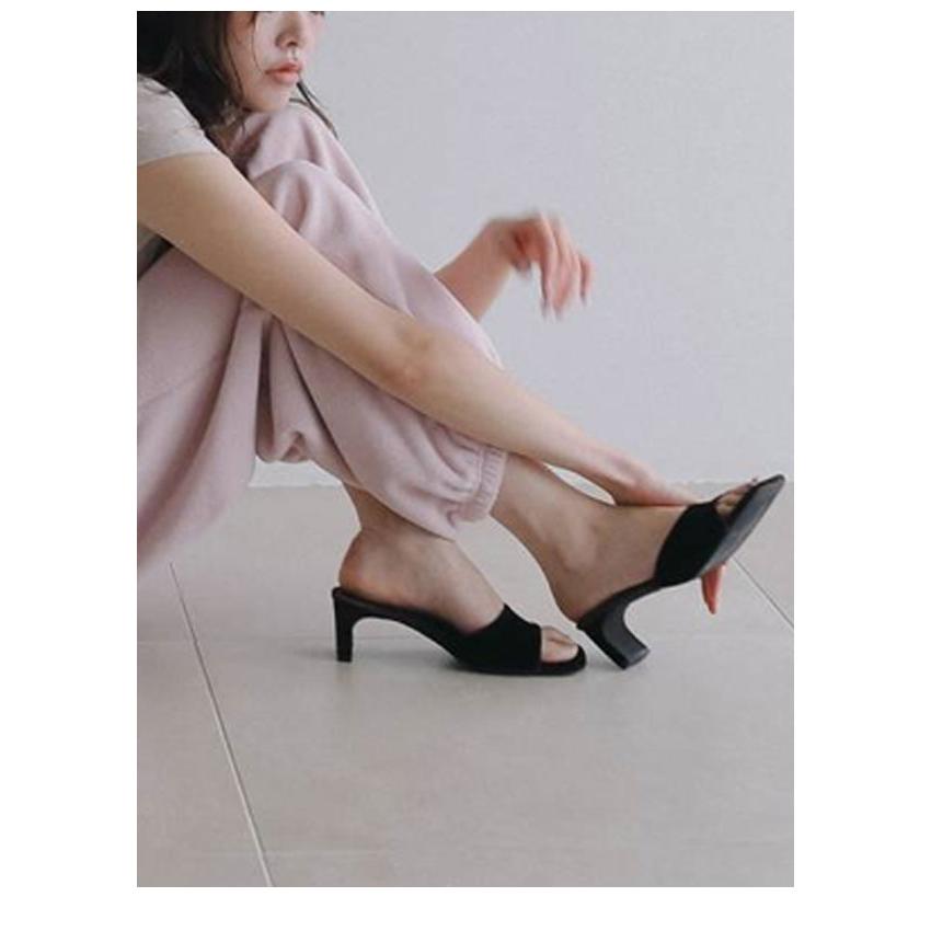 anuke（アンヌーク） anuke 2026Prefall シューズ Squaretoe Velour